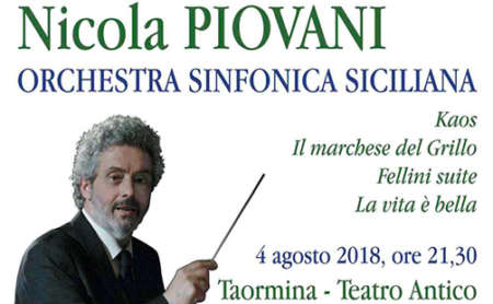 Piovani a Taormina e Catania dirige la Sinfonica Siciliana
