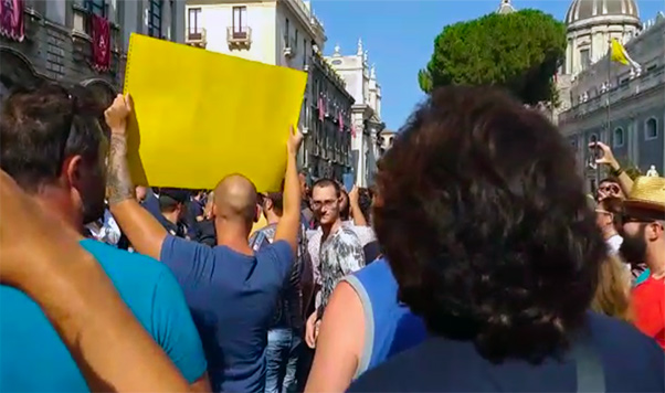 Catania, le proteste contro Salvini