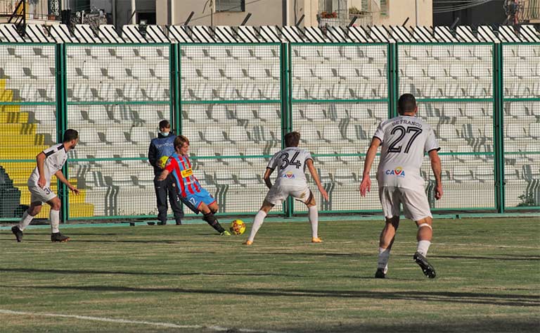 Catania-Cavese 1-1, pareggio sofferto nel finale