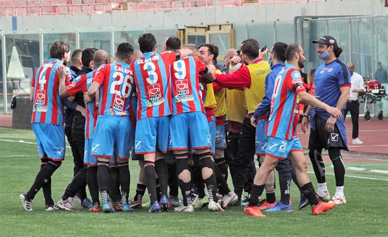 Catania Viterbese 1-0 segna Dall'Oglio