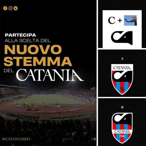 Catania SSD, sondaggio su quale simbolo scegliere